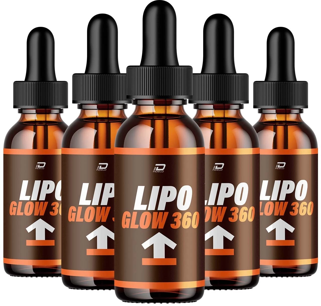 (5 Pack) Lipo Glow 360 Drops Healthy Formula - LipoGlow 360 Liquid All Natural
