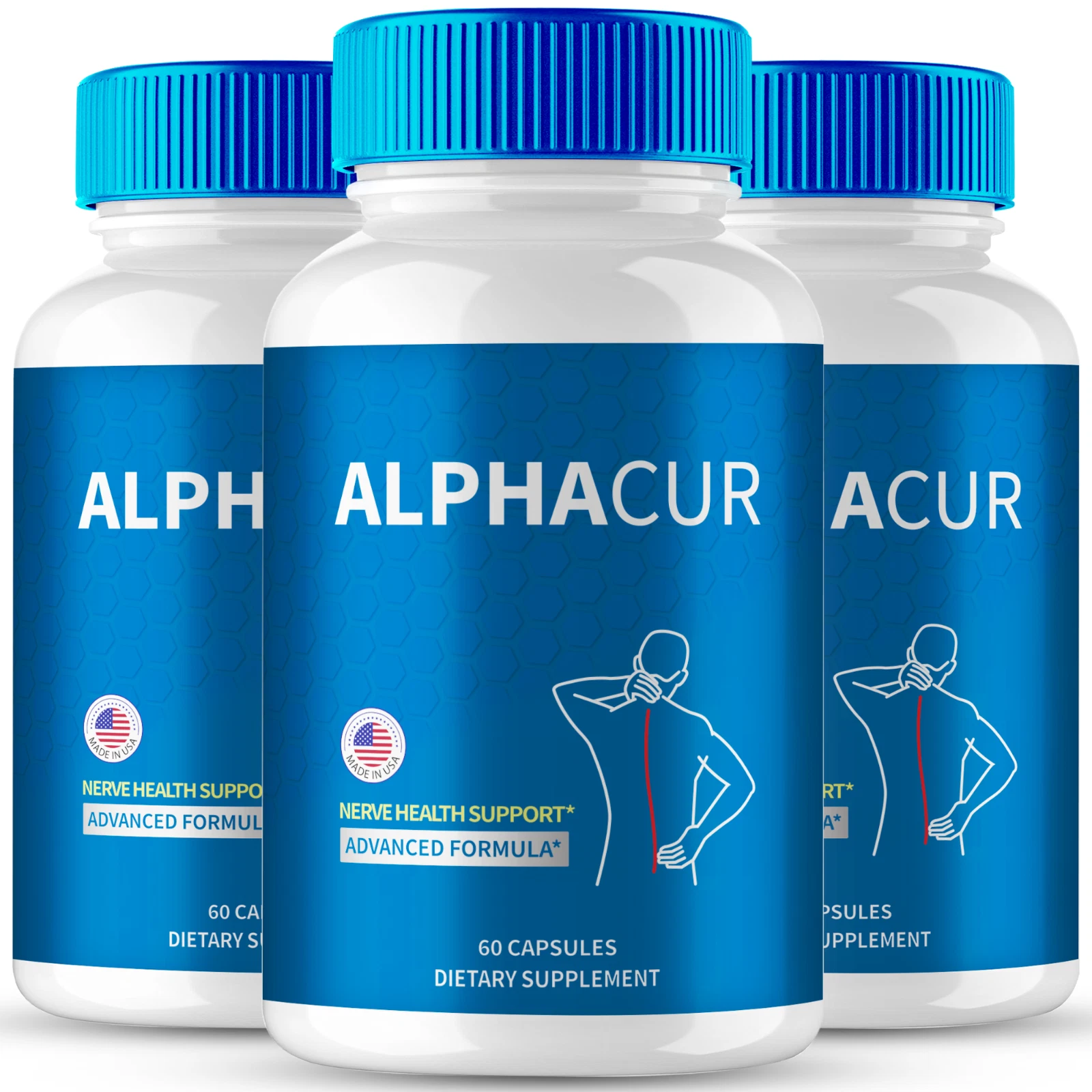 (3 Pack) Alpha Cur Blood Formula Capsules, Healthy Circulation & Stable Levels