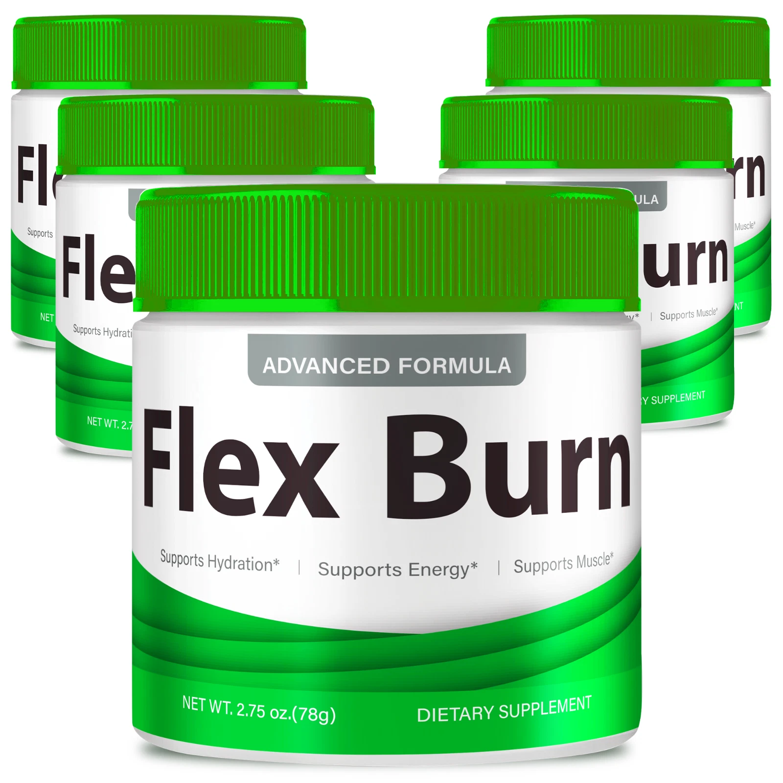 (5 Pack) Flex Burn Powder, FlexBurn for Advanced Weight Loss & Fat Burner Powder