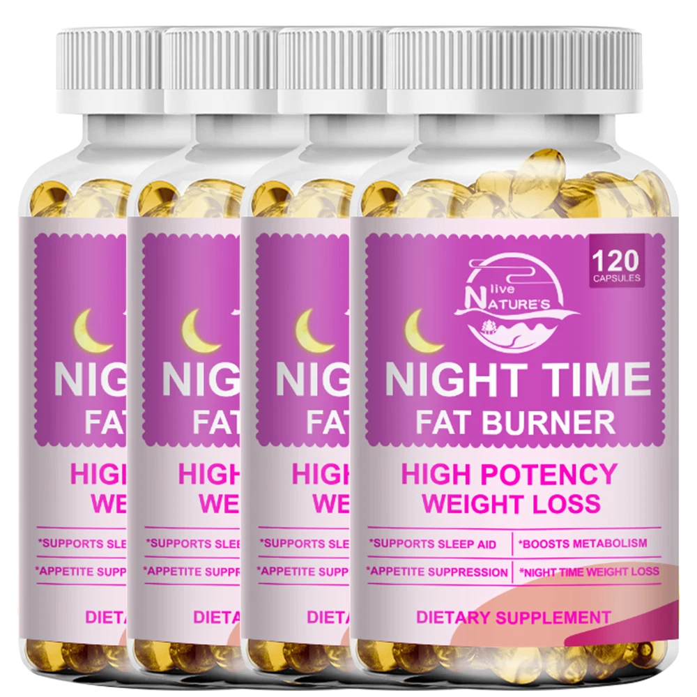 Night Time Fat Burner - Sleep Aid, Appetite Suppressant, Metabolism, Weight Loss