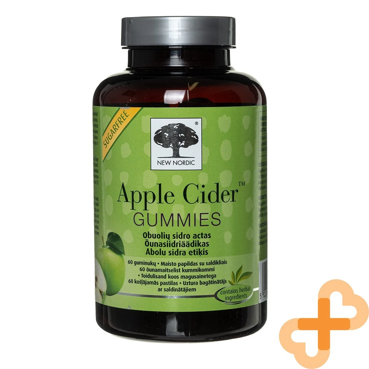 NEW NORDIC Apple Cider Vinegar Powder 60 Gummies Weight Loss Metabolism Control