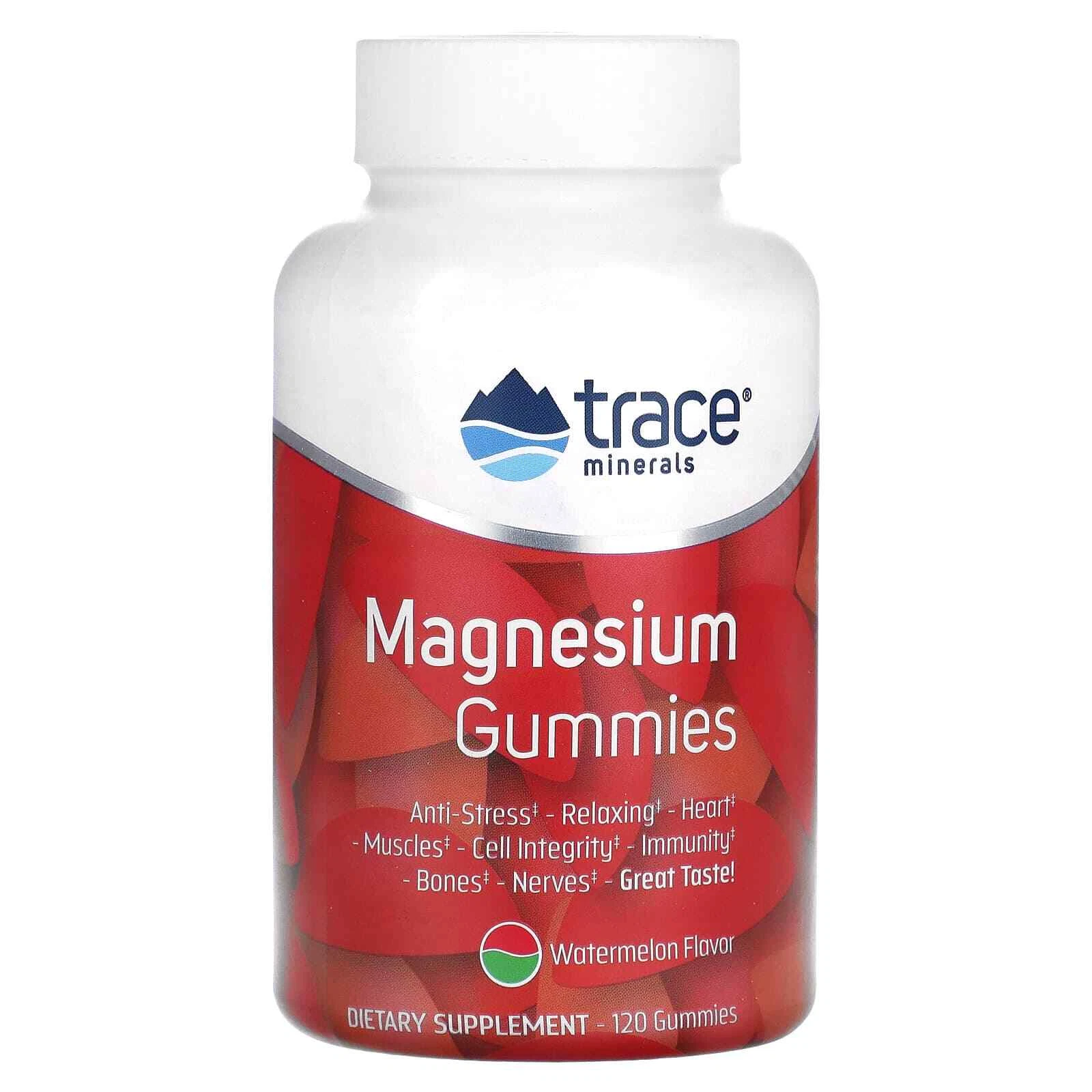 2 X Trace Minerals �, Magnesium Gummies, Watermelon, 120 Gummies