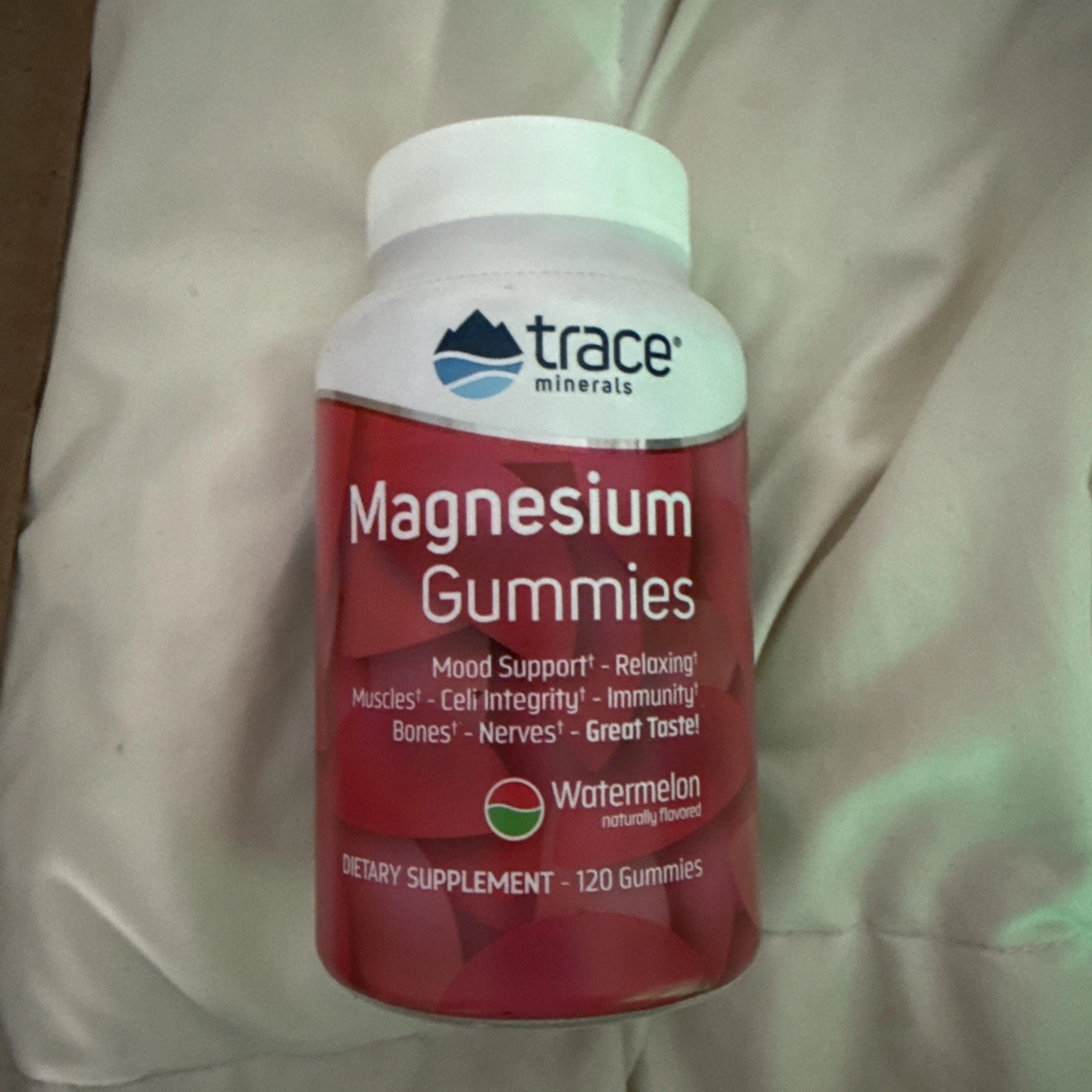 Trace Minerals | Magnesium Gummies (120ct)Watermelon| 84 mg Magnesium exp. 06/26