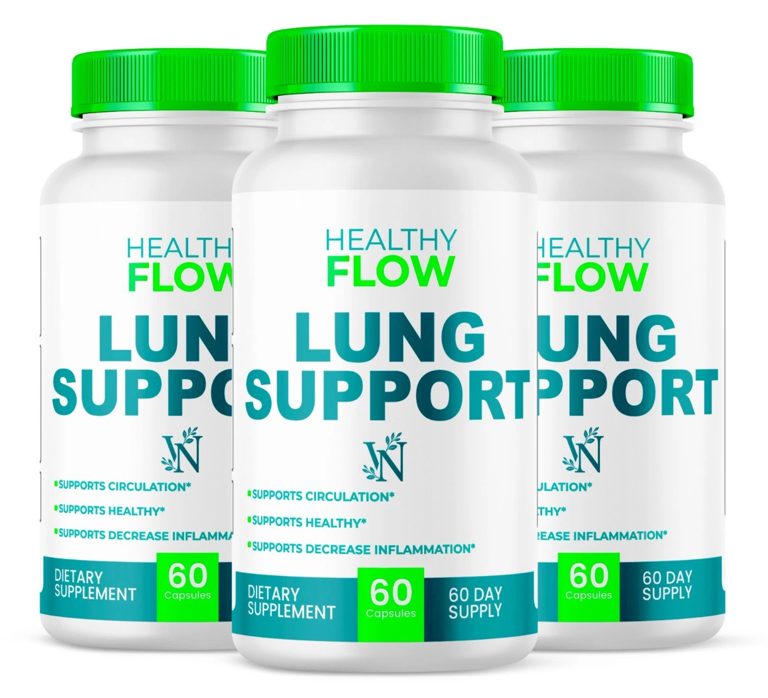 Healthy Flow Lung Support, Lung Support Supplement for Inflammation Copd (3Pack)
