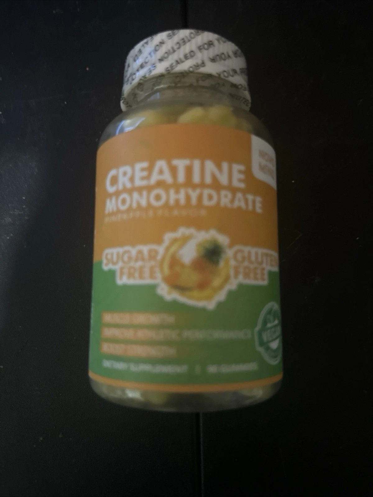 Creatine Monohydrate Gummies 5000mg Sugar Free Gluten Free 90 Count Exp 8/2026