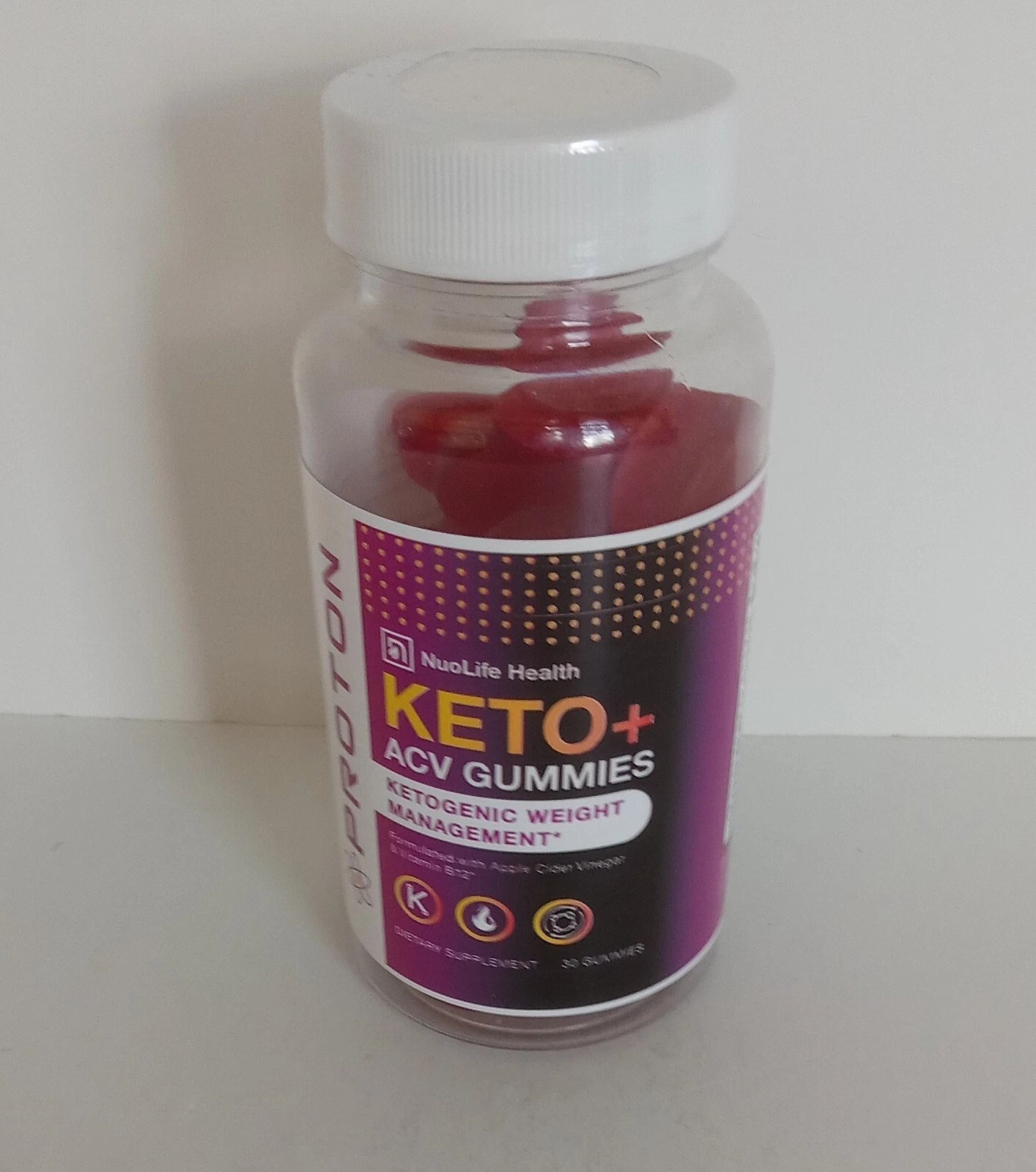 PROTON KETO+ ACV GUMMIES KETOGENIC WEIGHT LOSS SUPPORT 30 COUNT -EXP 08/25
