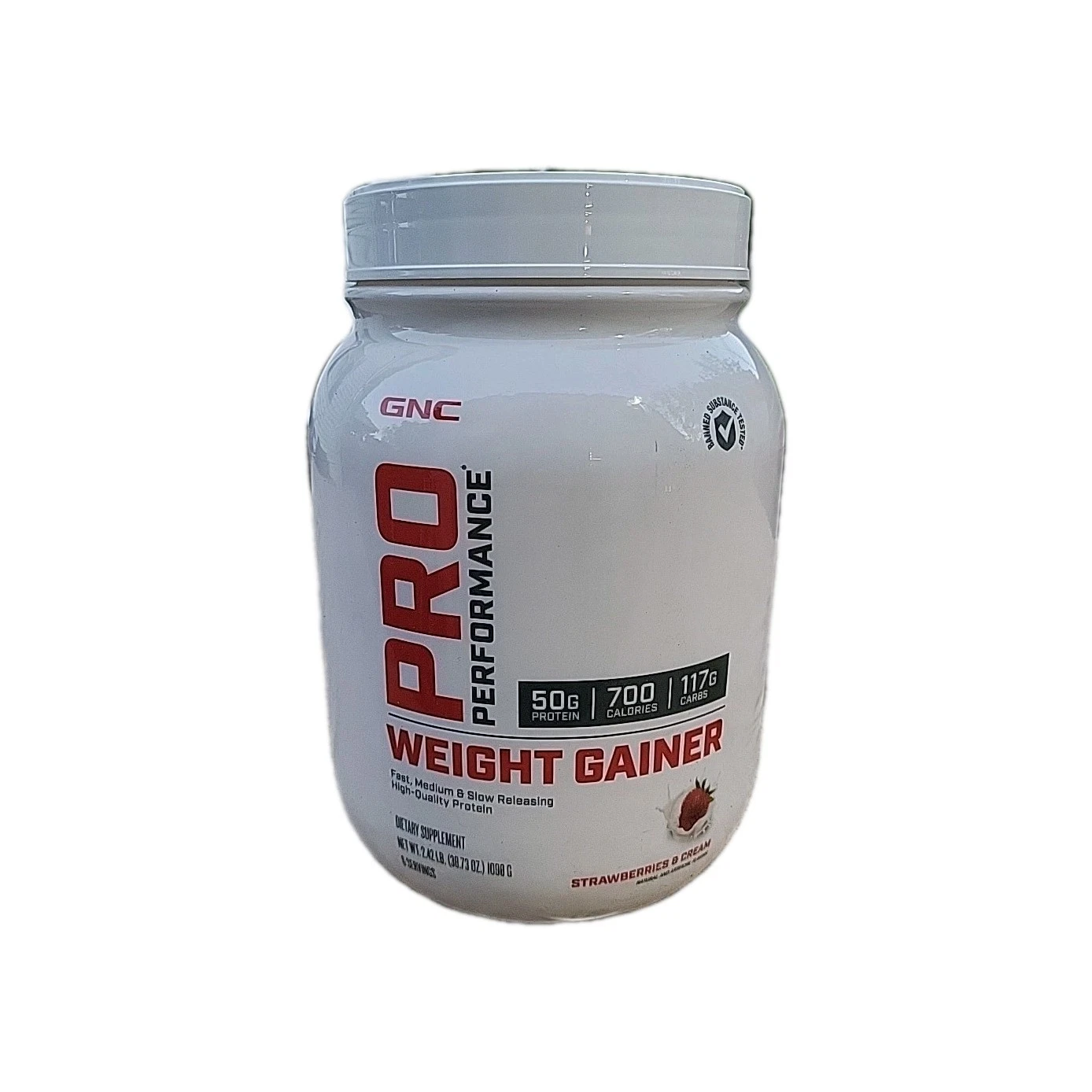 GNC Pro Performance Weight Gainer 50g Protein 700 Calories 6 Servings