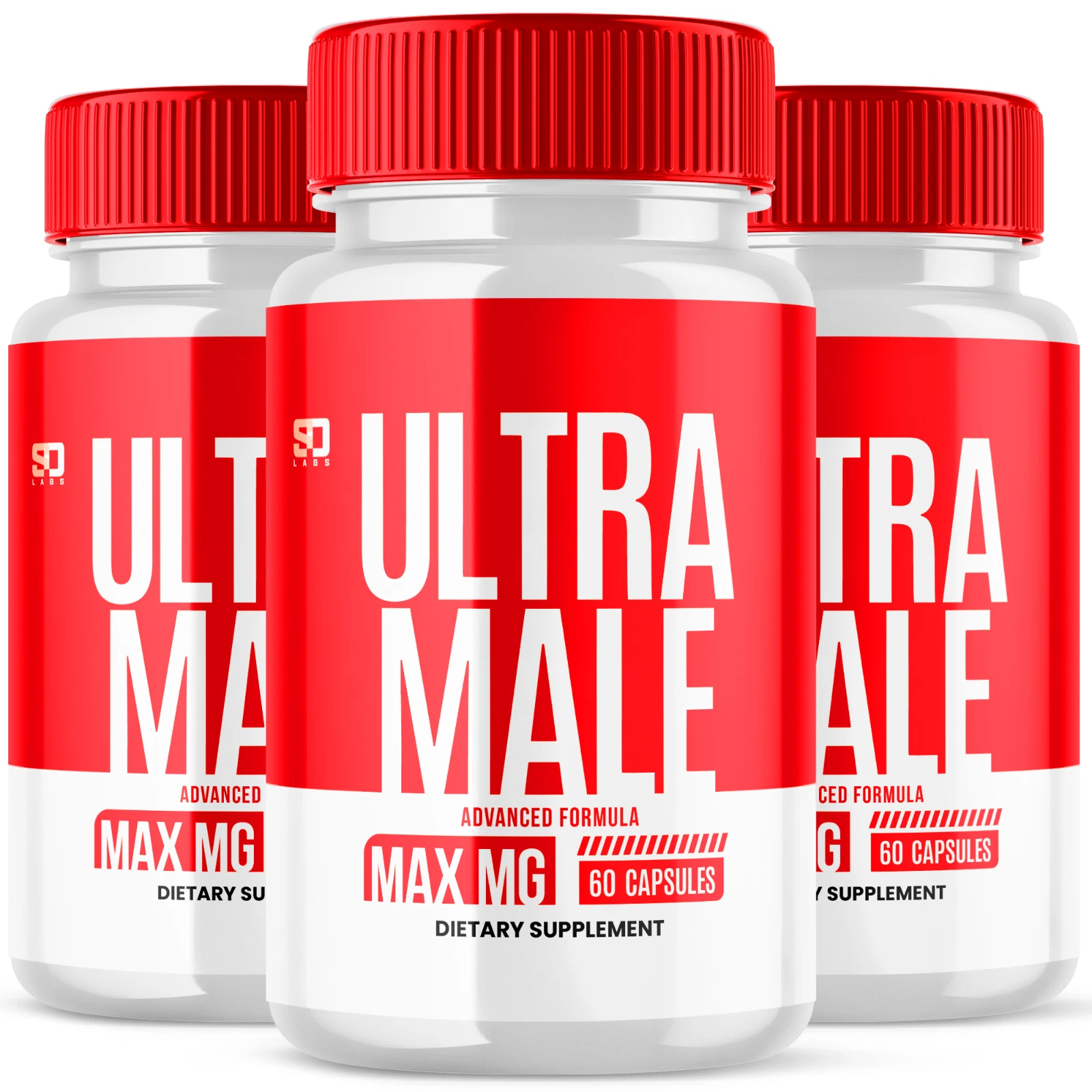 Ultra Male Capsules Advanced Formula - Enhance Vitality and Performance (3 Pack)