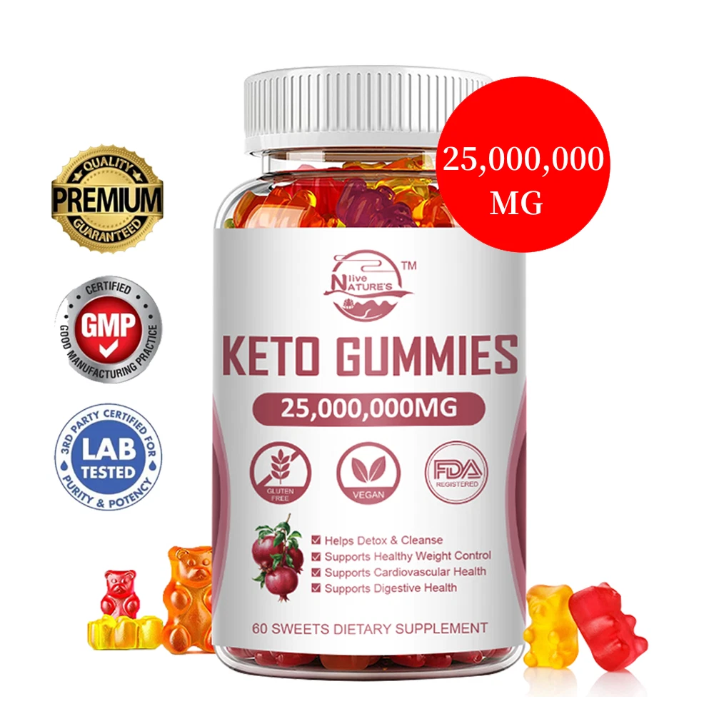 Keto ACV Gummies 25,000,000MG Advanced Apple Cider Vinegar Weight Loss 60 Gummys