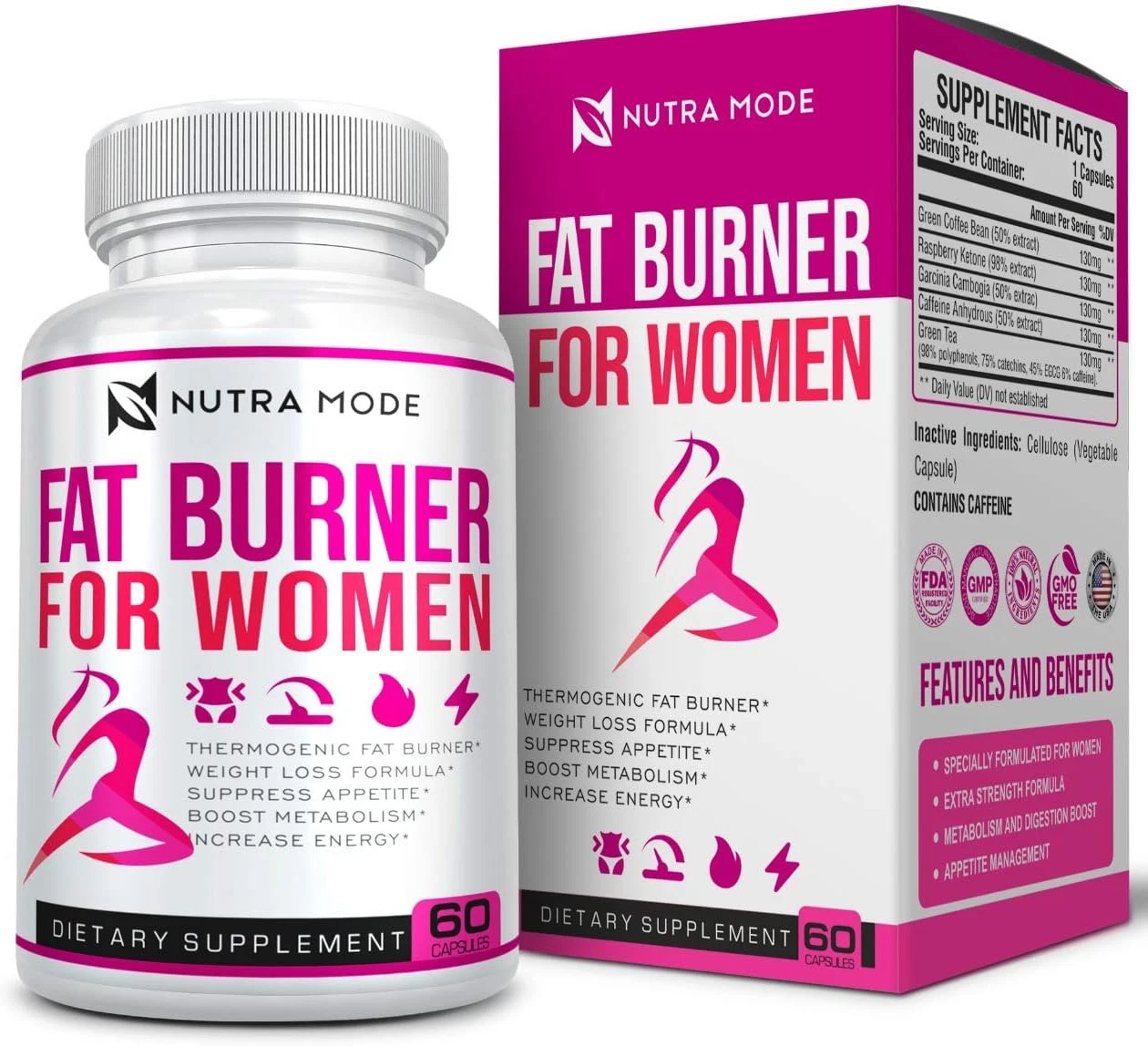 Natural Weight Loss Pills for Women-Best Diet Pills That Work Fast 60Ct