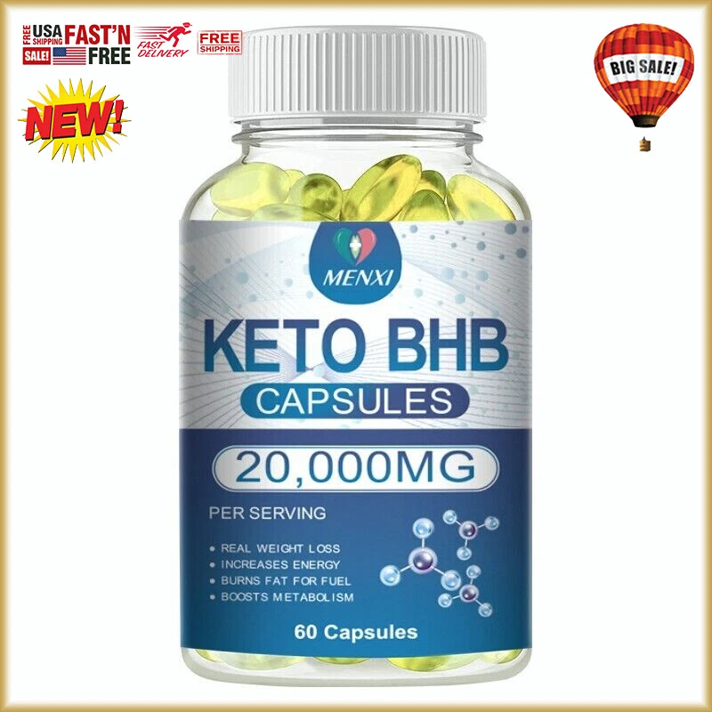 Keto Capsules - Rapid Ketosis Support & Appetite Control with BHB Complex 60pcs