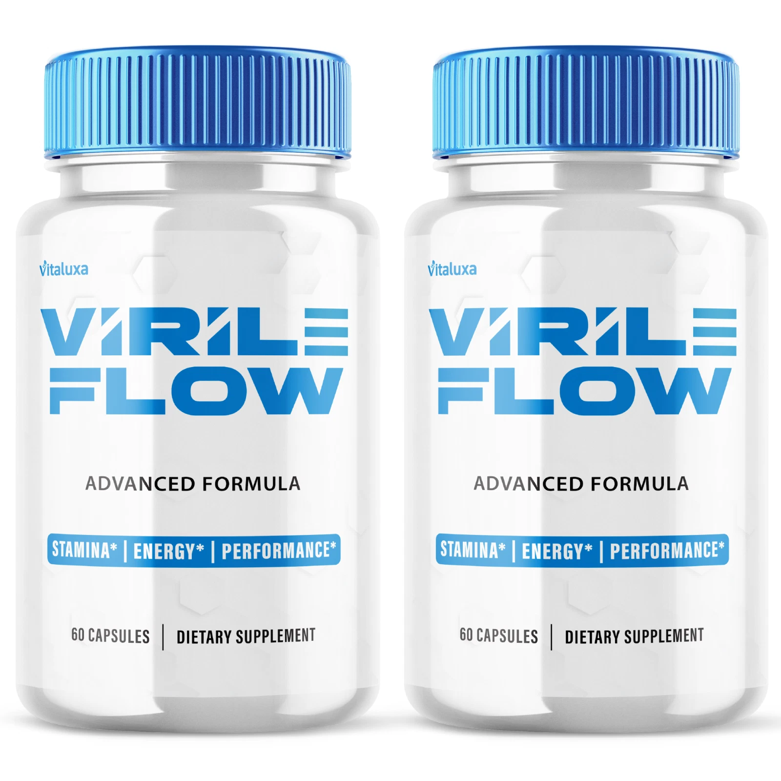 (2 Pack) Virile Flow for Men Capsules, Virile Flow Pills, Advanced (60 Capsule)