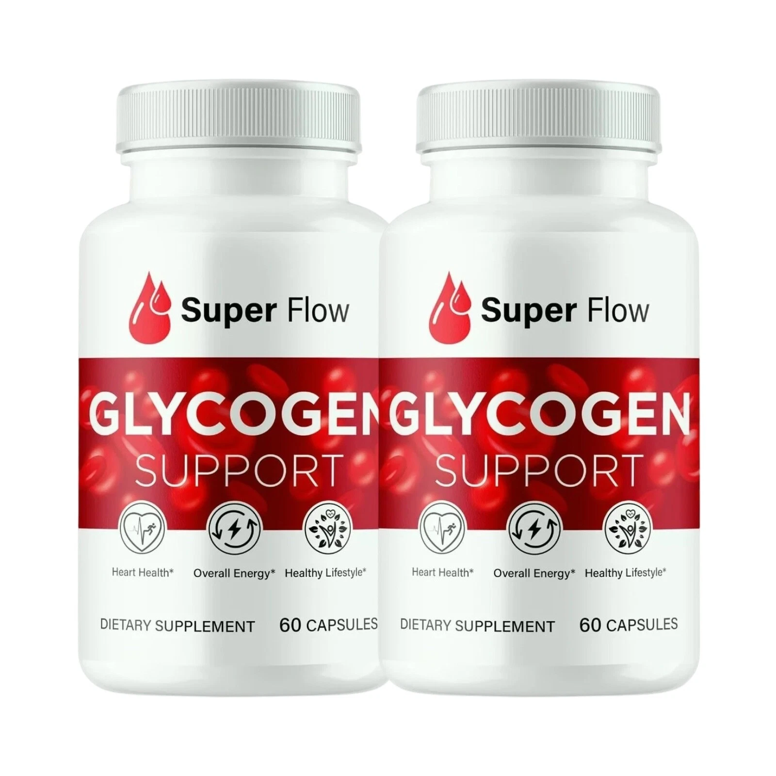 2-Pack Super Flow Glyco Optimizer, SuperFlow Glycogen Support - 120 Capsules