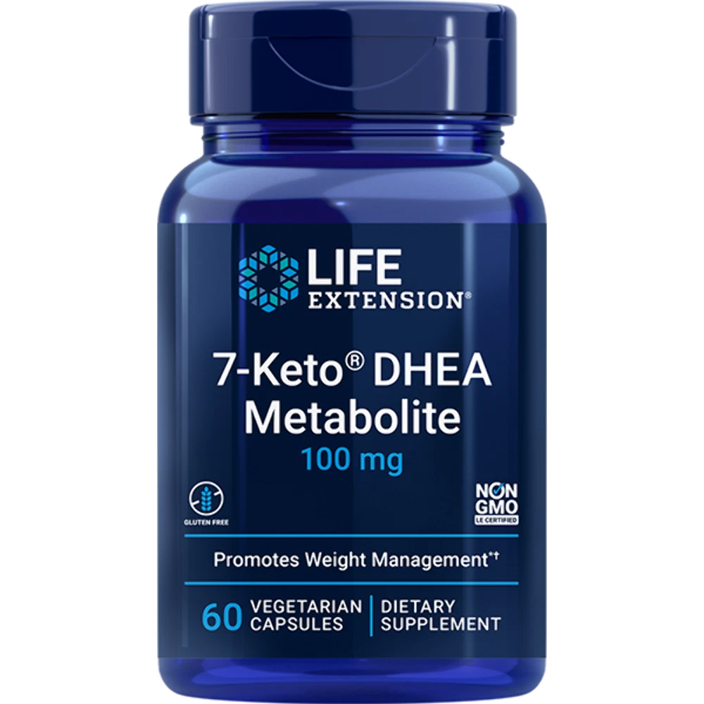 Life Extension 7-Keto DHEA Metabolite 100 mg Dietary Supplement - 60 Vegetarian Capsules