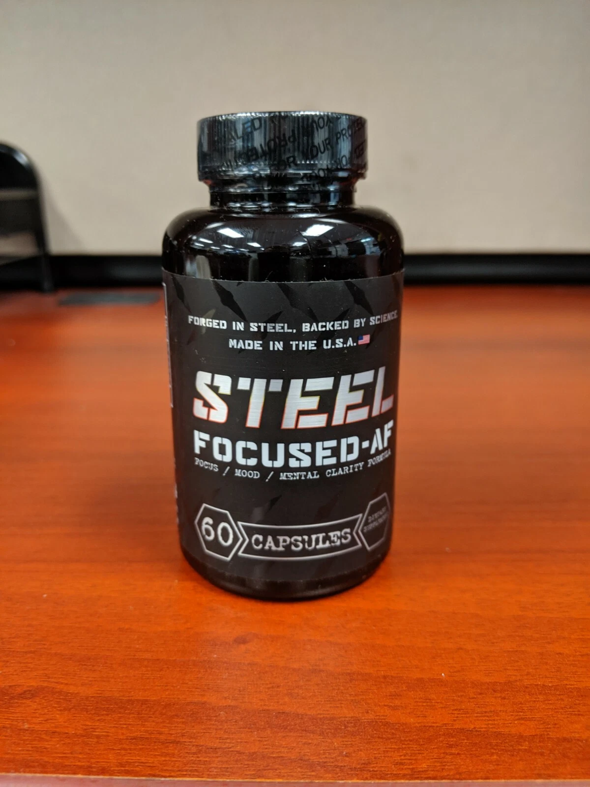 Steel Supplements FOCUSED-AF | 60 Capsules | Nootropic Mood Enhancer & Focus