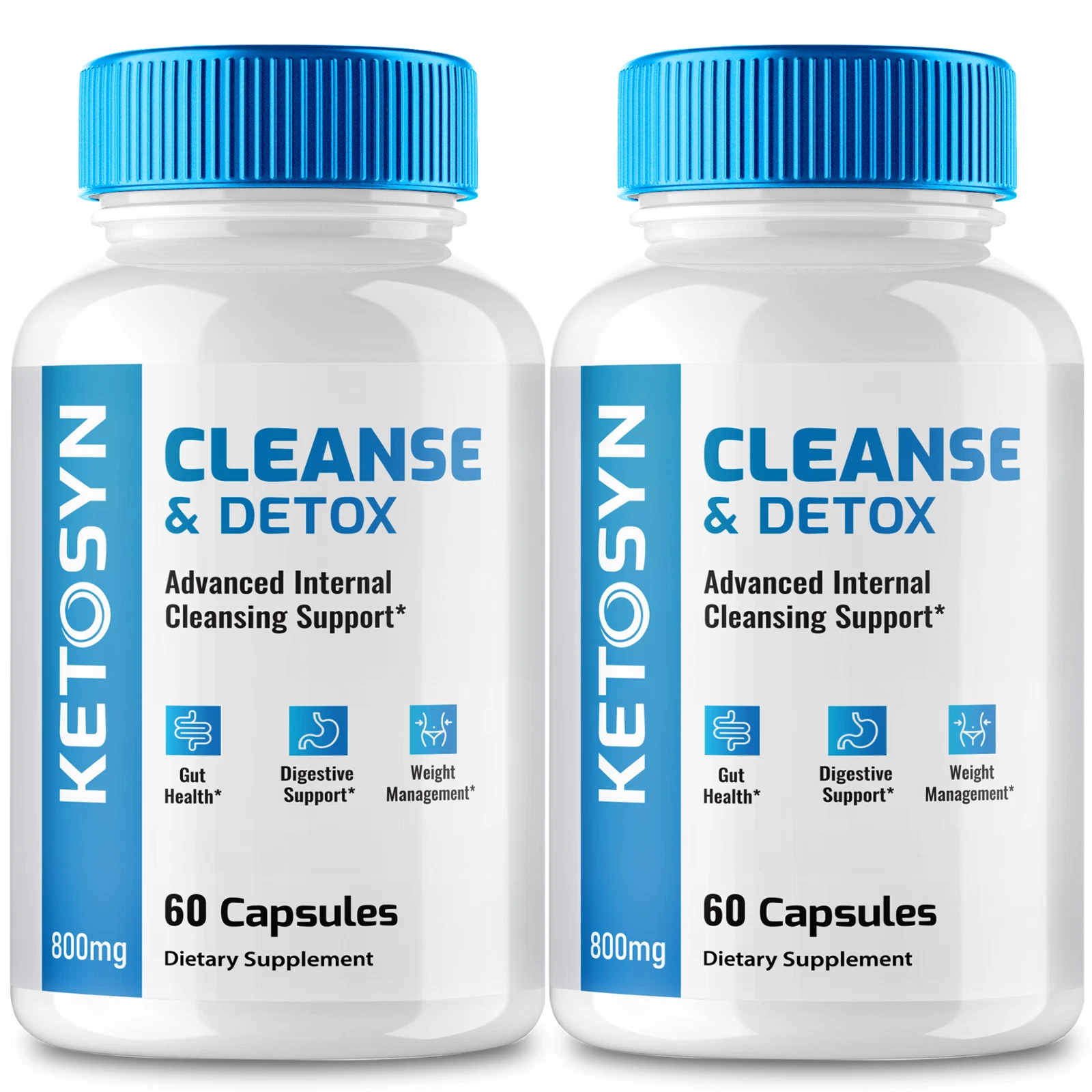 (2 Pack) Ketosyn Full Body Cleanse & Detox Pills for Weight Loss and Gut Health