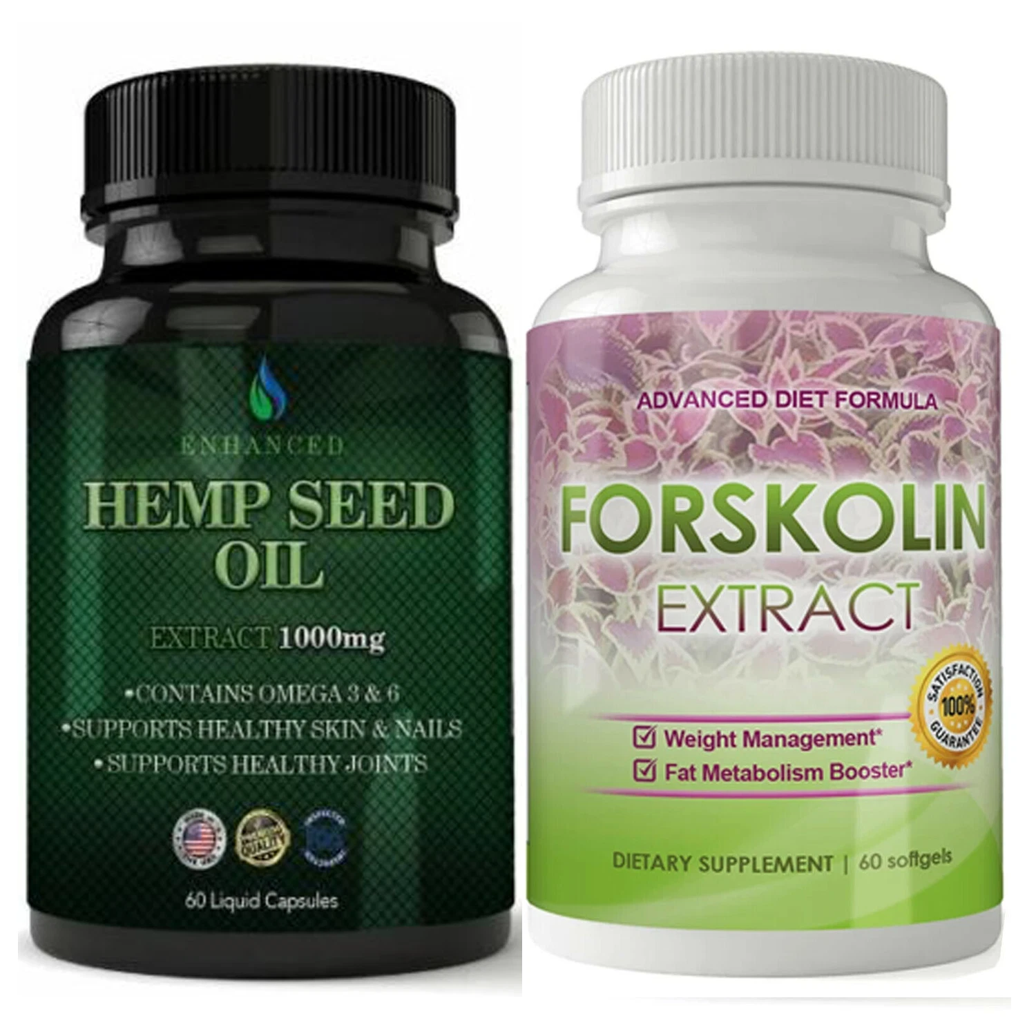 Hemp Seed Oil Healthy Skin Joint Supplement Forskolin Extract Weight Loss Pills