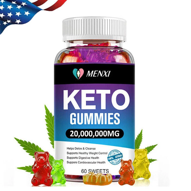 Keto Gummies 20,000,000mg Daily Supplement Weight Loss Detox Cleansing Support