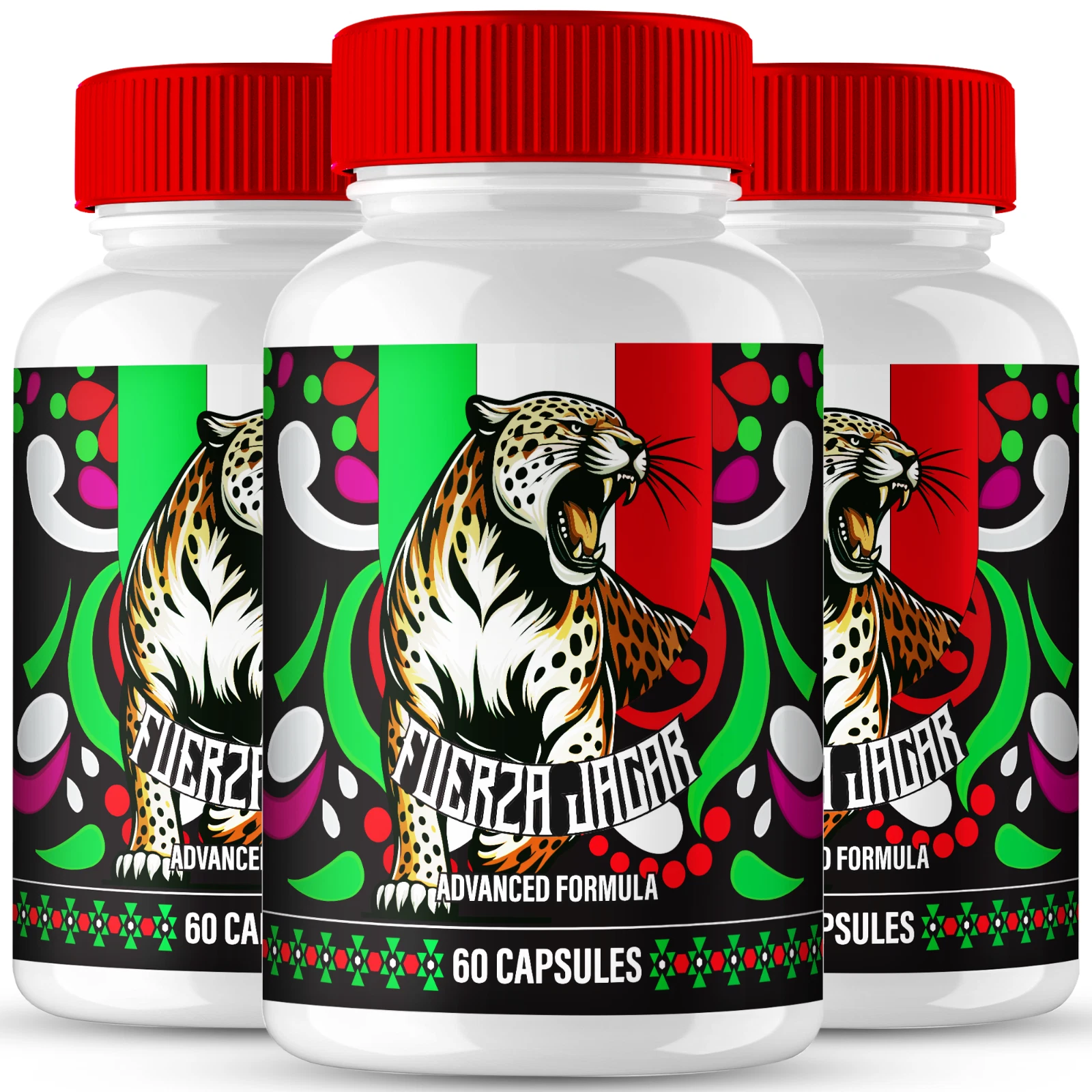 (3 Pack) Fuerza Jagar Men Capsules, FuerzaJagar Male Health Support Pills