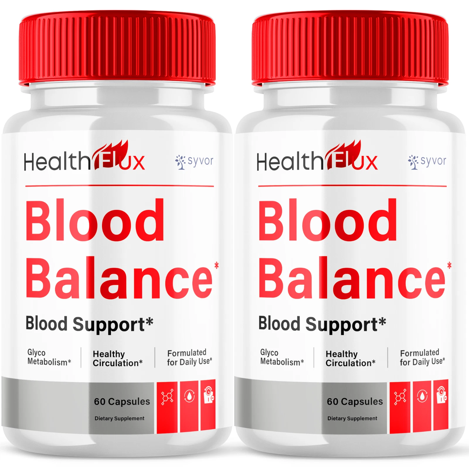 Health Flux Blood Advanced Formula Glycogen Max Support Supplement 120 Capsules