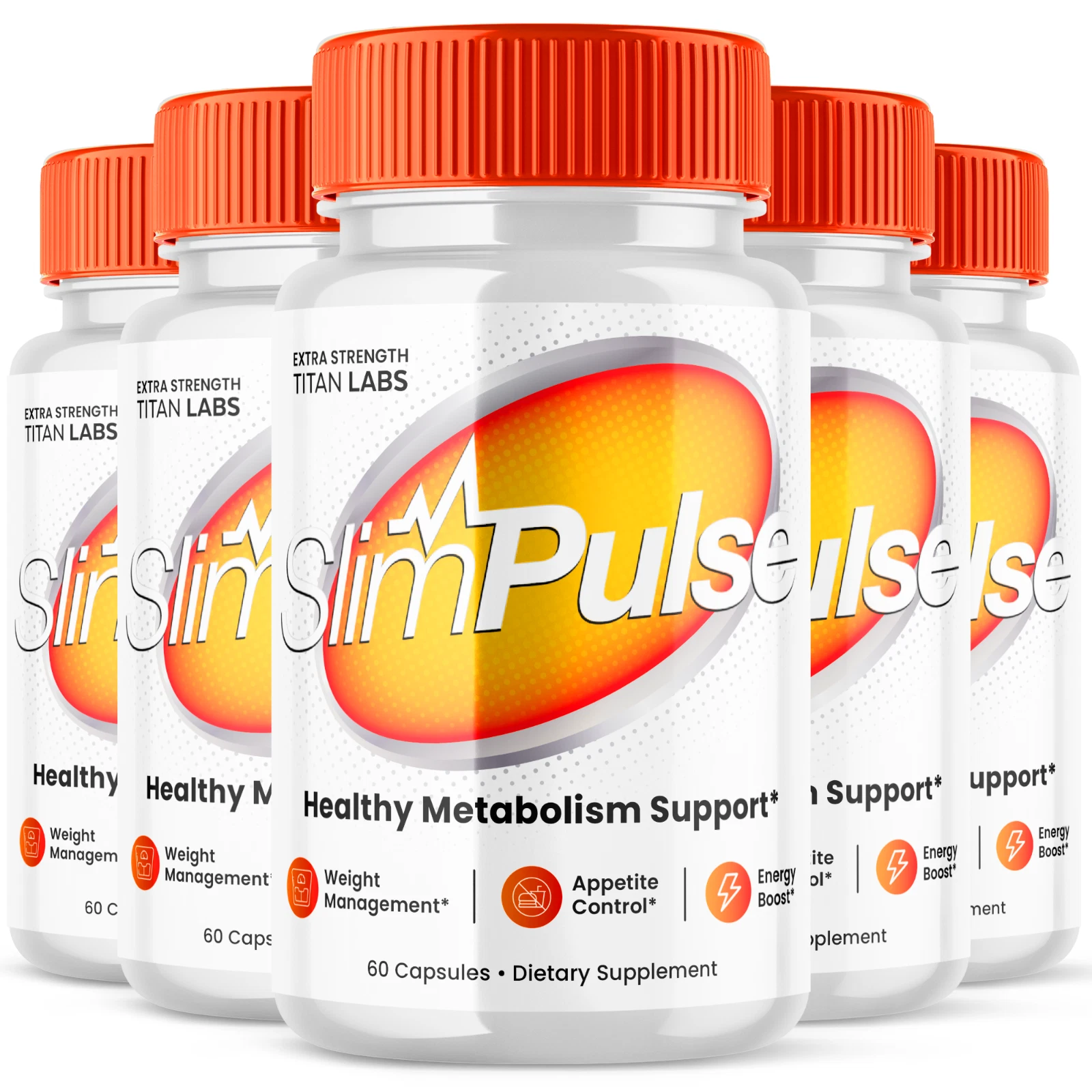 (5 Pack) Slim Pulse Pills, Slimpulse Supplement for Weight Loss (300 Capsules)