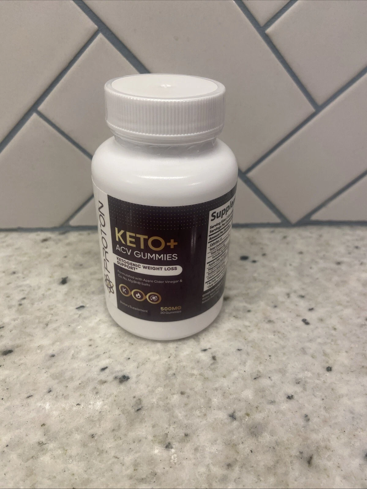 Proton Keto + ACV Ketogenic Weight Loss Support 500 MG 30 Gummies Exp. Date08/25