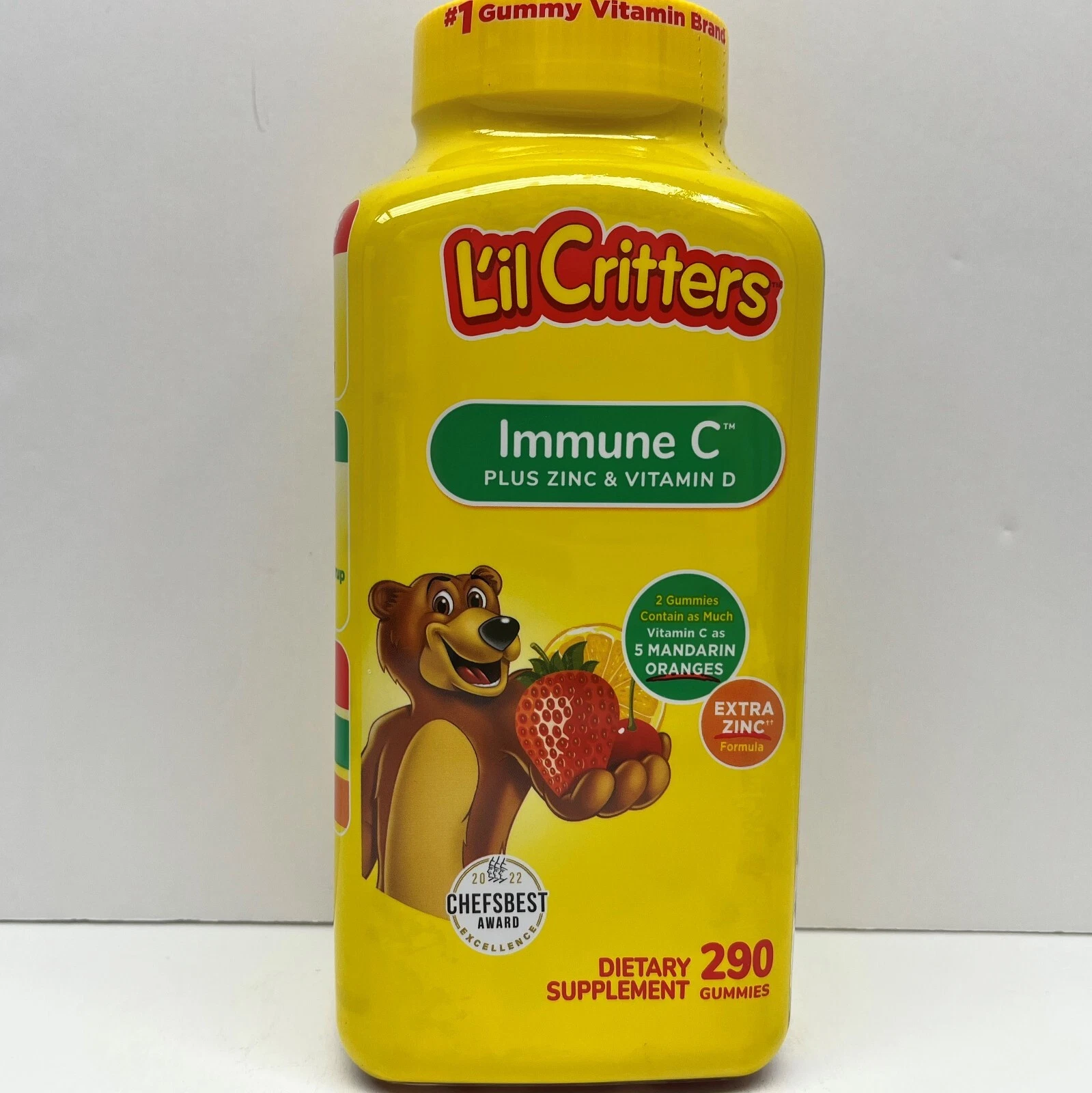 Lil Critters Immune C Plus Zinc & Vitamin D 290 gummies