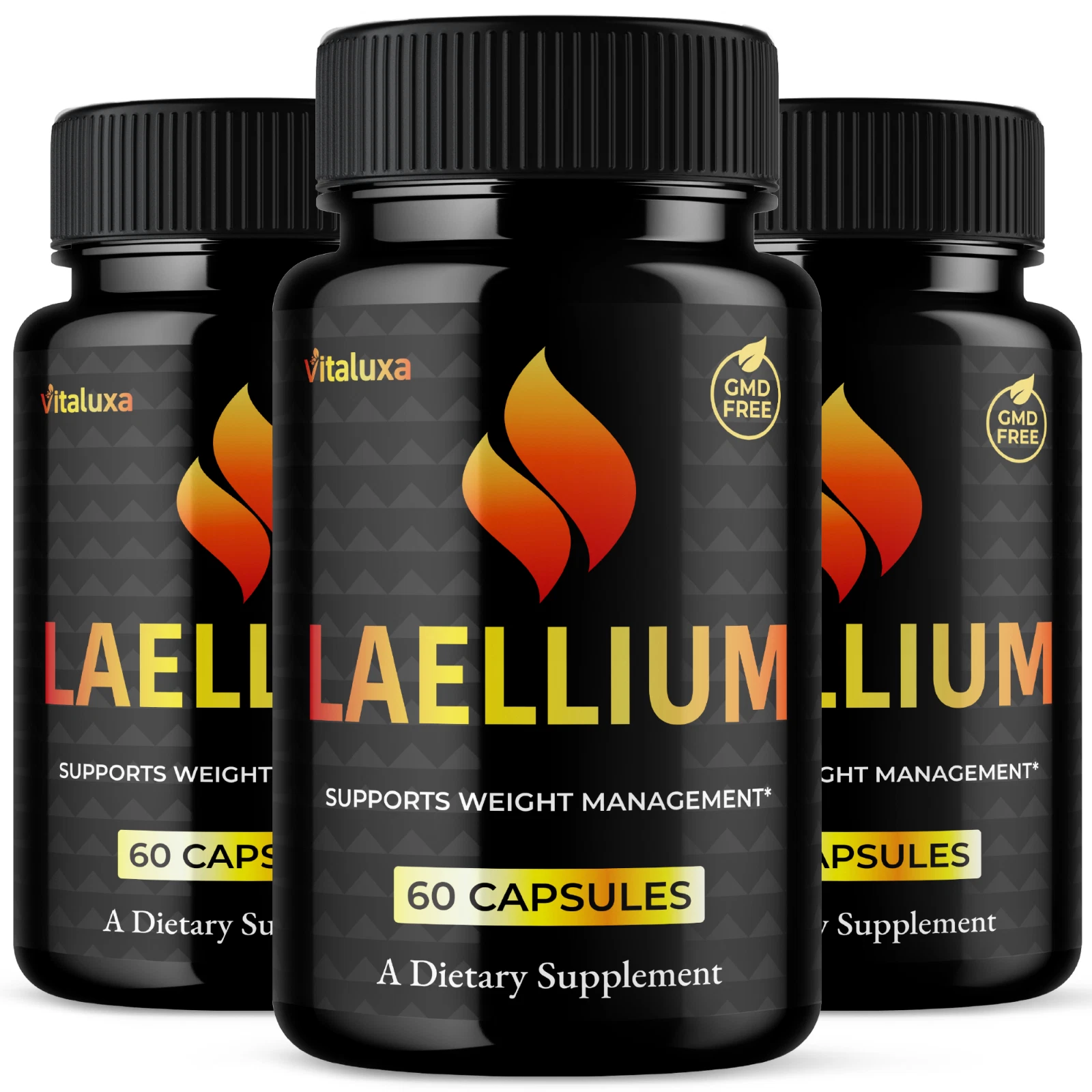 (3 Pack) Laellium for Weight loss, Advanced Fat Burning Capsules (180 Capsules)