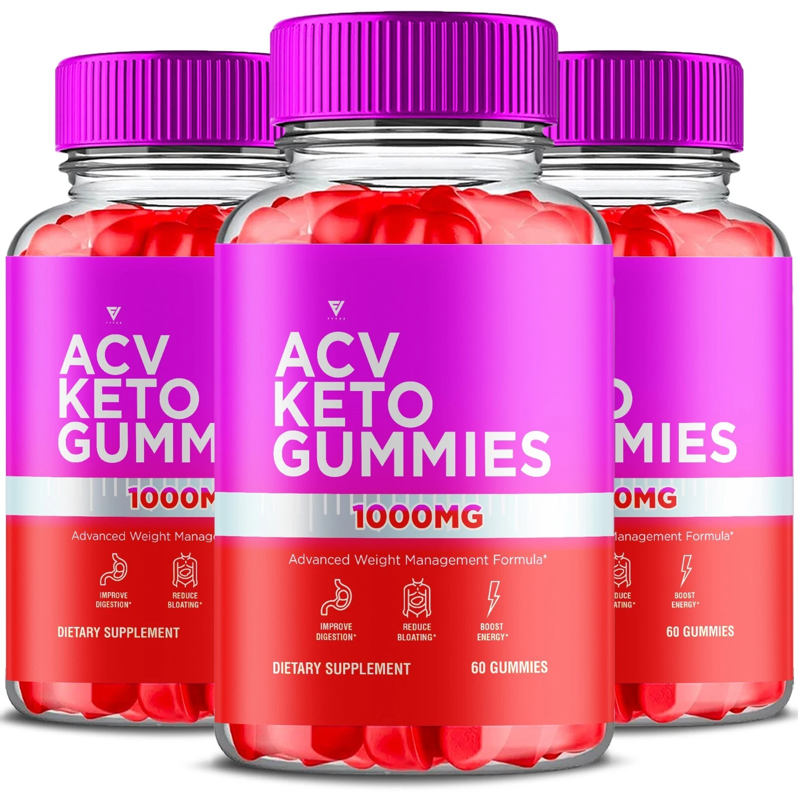 (3 Pack) ACV Keto Gummies for Weight Loss 1000mg Keto ACV Gummies (180 Gummies)