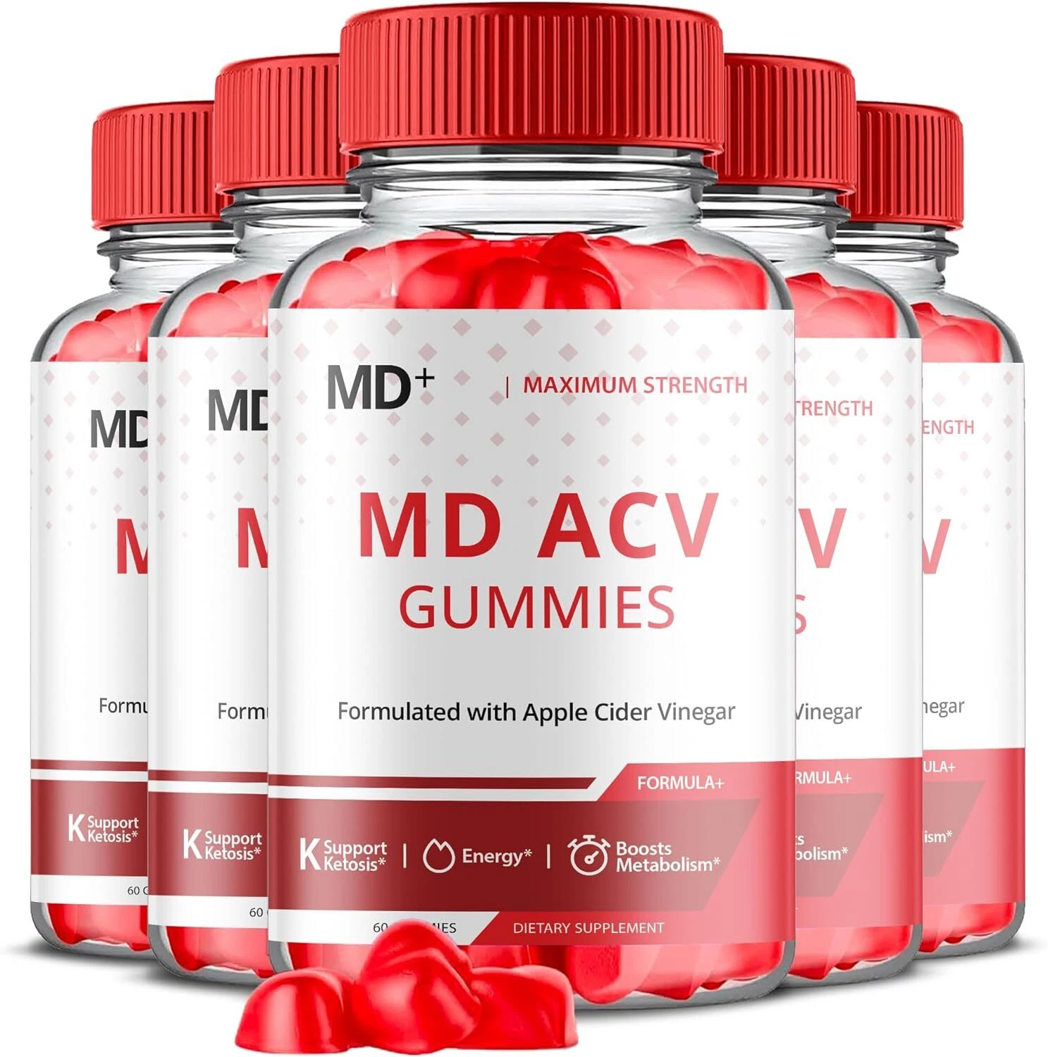 MD+ Keto Gummies - MD+ Keto ACV Gummys For Weight Loss ORIGINAL - 5 Pack