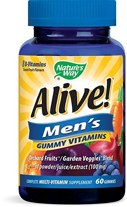 Nature's Way Alive! Men's Gummy Vitamins, 60 Ct (4 Pack)