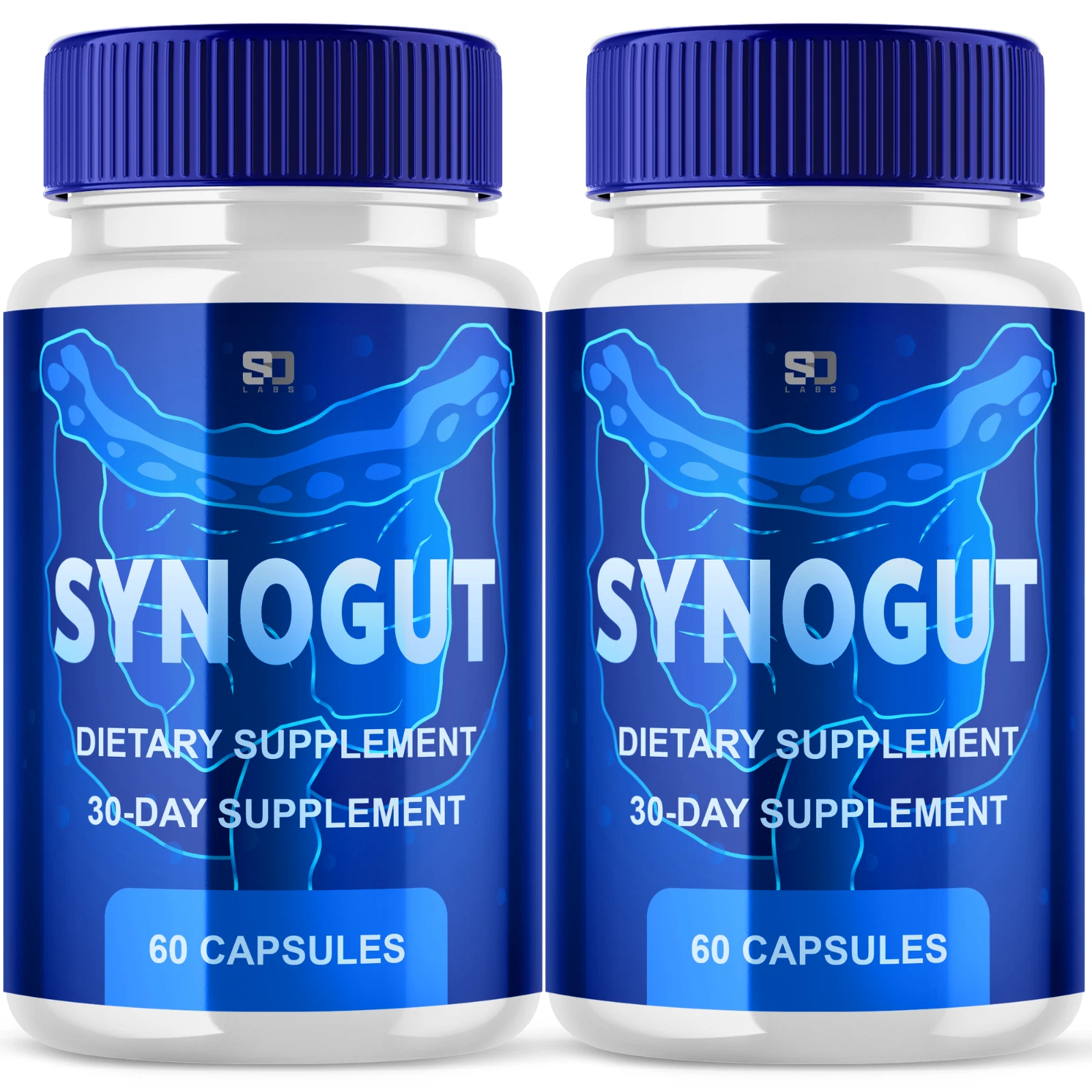 (2 Pack) Synogut Probiotic Gut Health Formula, Enhance Digestive Function 120ct