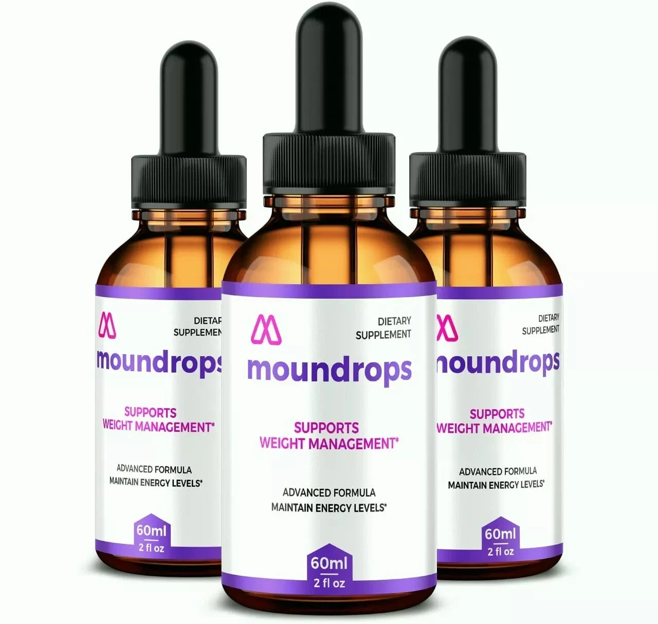 (3 Pack) Moundrops Weight Loss Drops Burni Excess Fat & Boosting Energy SALE