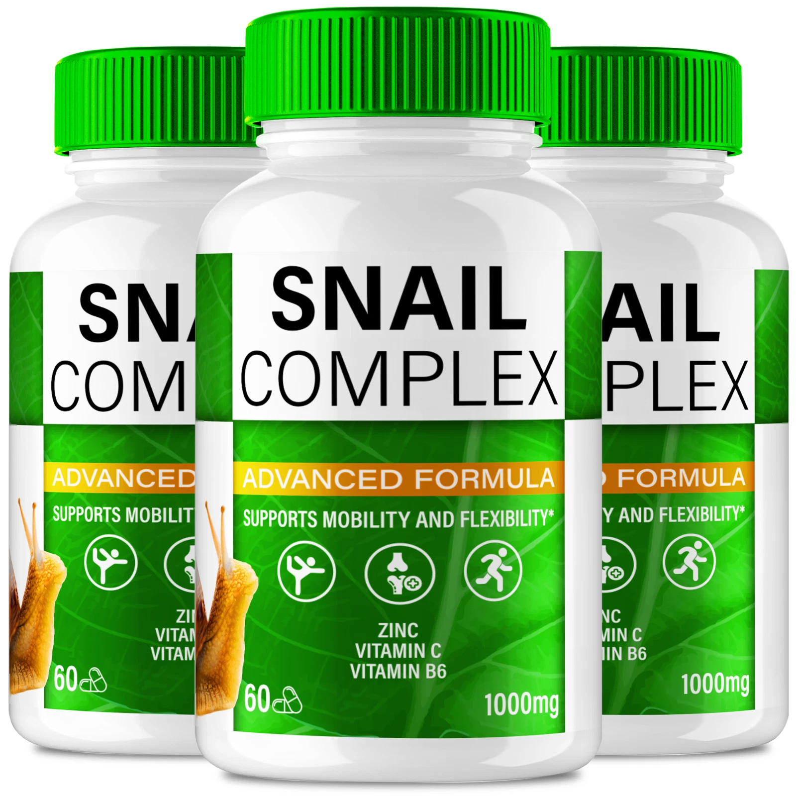 (3 Pack) Snail Complex Joint Health Support Pills, Advanced Formula for Mobility