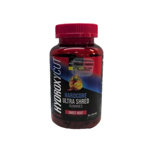 Hydroxycut Hardcore Ultra Shred Gummies Sweet Heat 60 Gummies. Exp: 10/03/2025