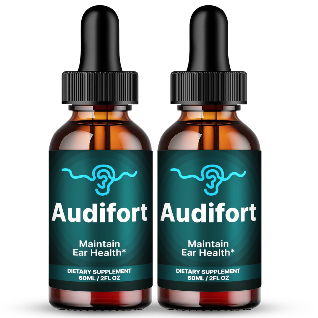 (2 Pack) Audifort Tinnitus Drops, Advanced Ear Health & Hearing Support Formula