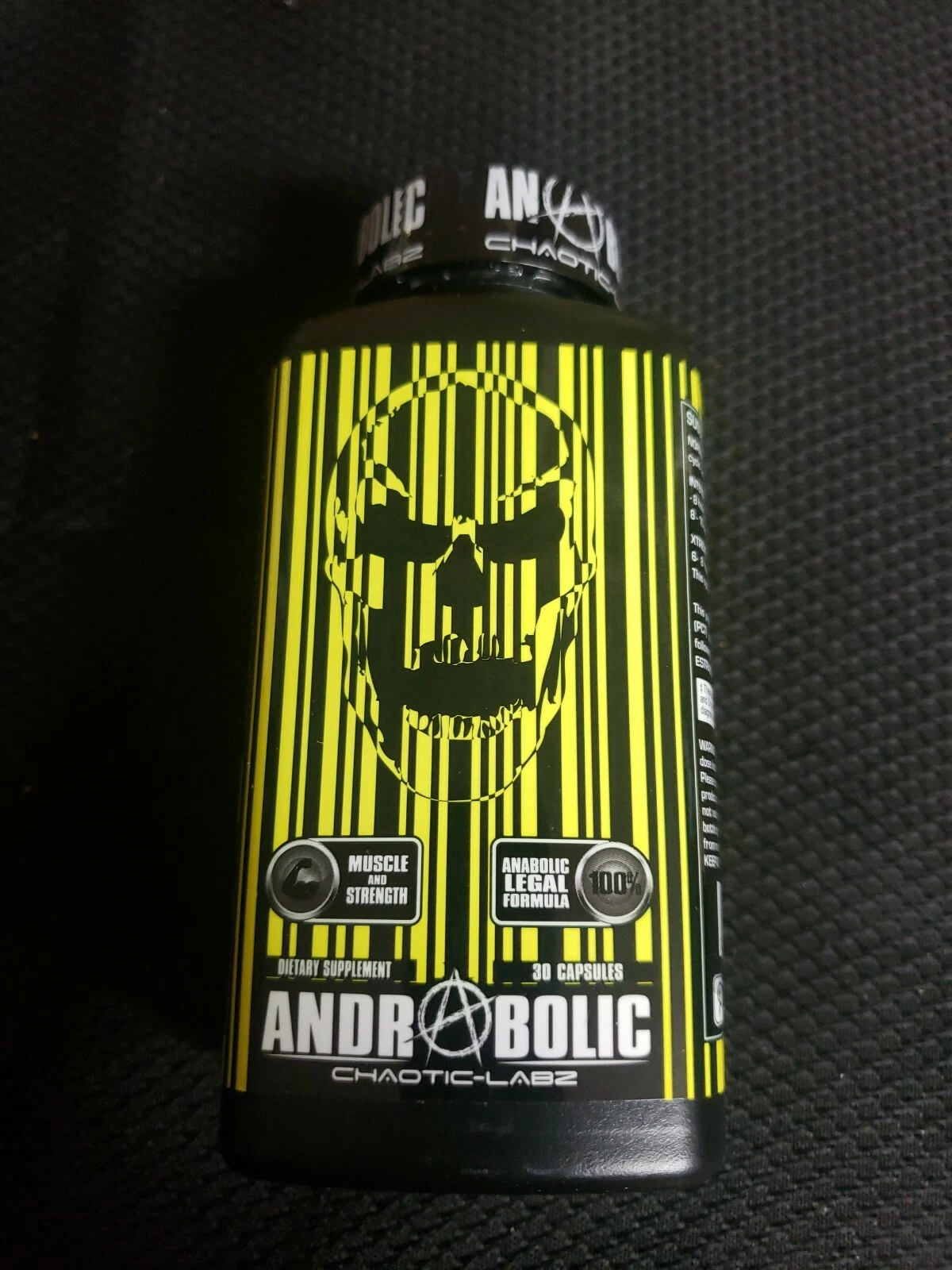 chaotic labz Andrabolic Anabolic LEGAL Formula 30 capsules muscle and strength