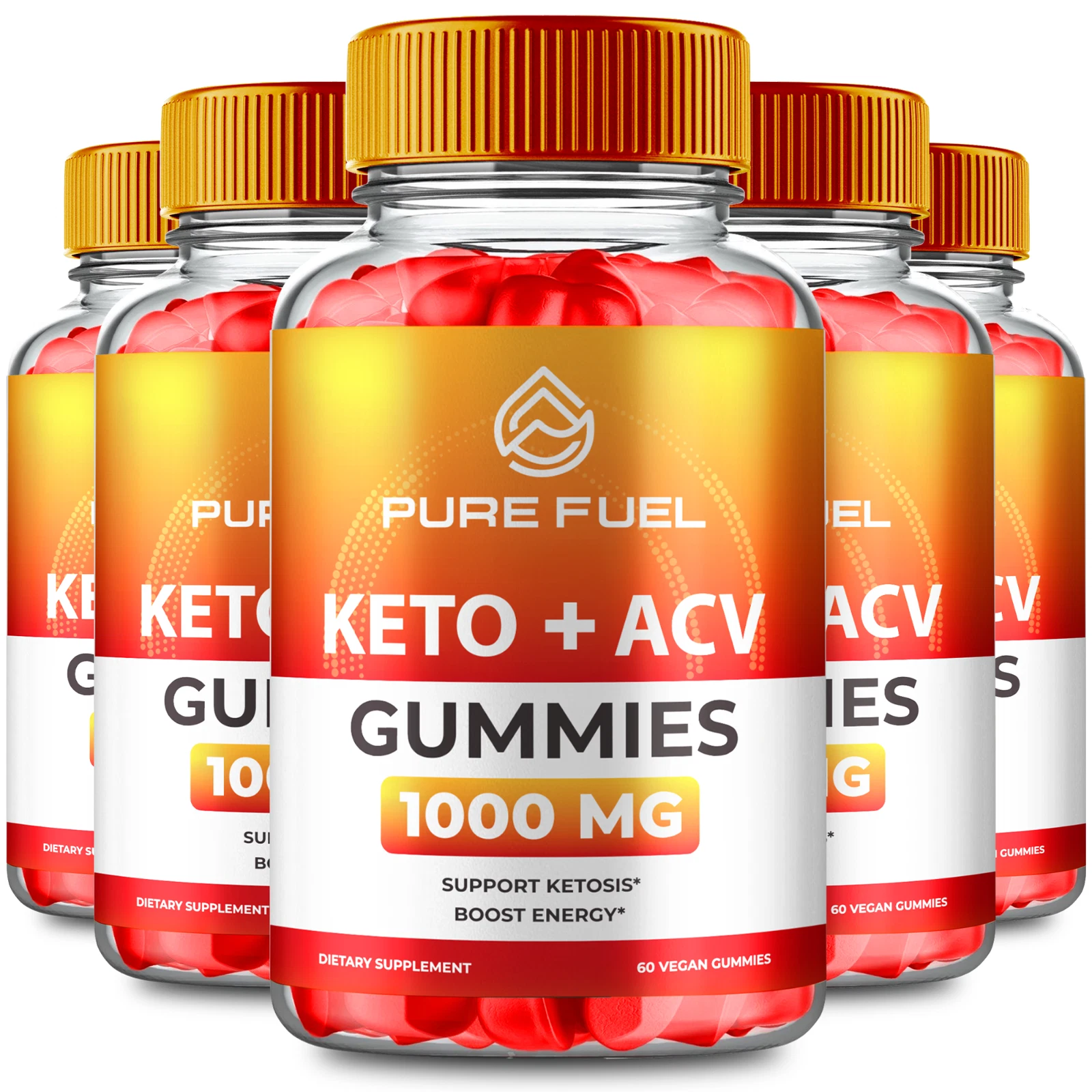 (5 Pack) Pure Fuel ACV Gummies, PureFuel for Weight Loss Gummies (300 Gummies)