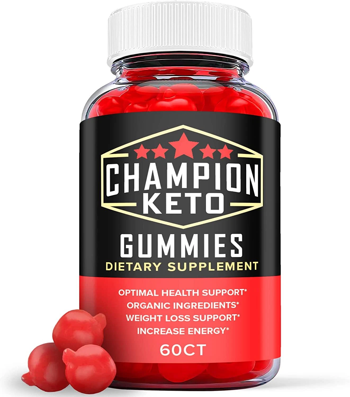 Champion Keto Gummies - Champion Keto ACV Gummies Weight Loss-60 Gums (1 Pack)