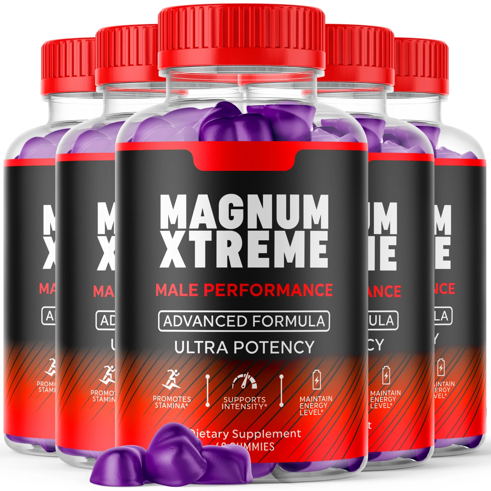 Magnum Extreme Advanced Male Performance Formula Vitamin Supplement 300 Gummies