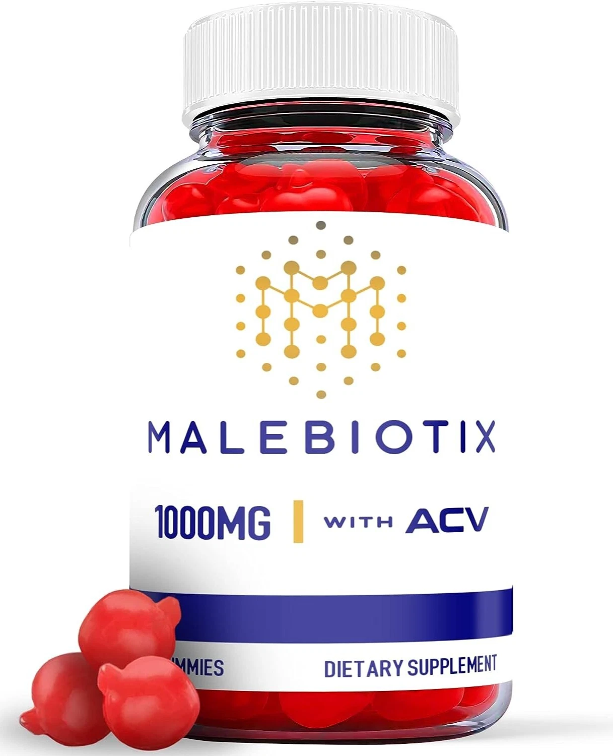 (1 Pack) Malebiotix Gummies - Male Enhancement Support Supplement - 60 Gummies