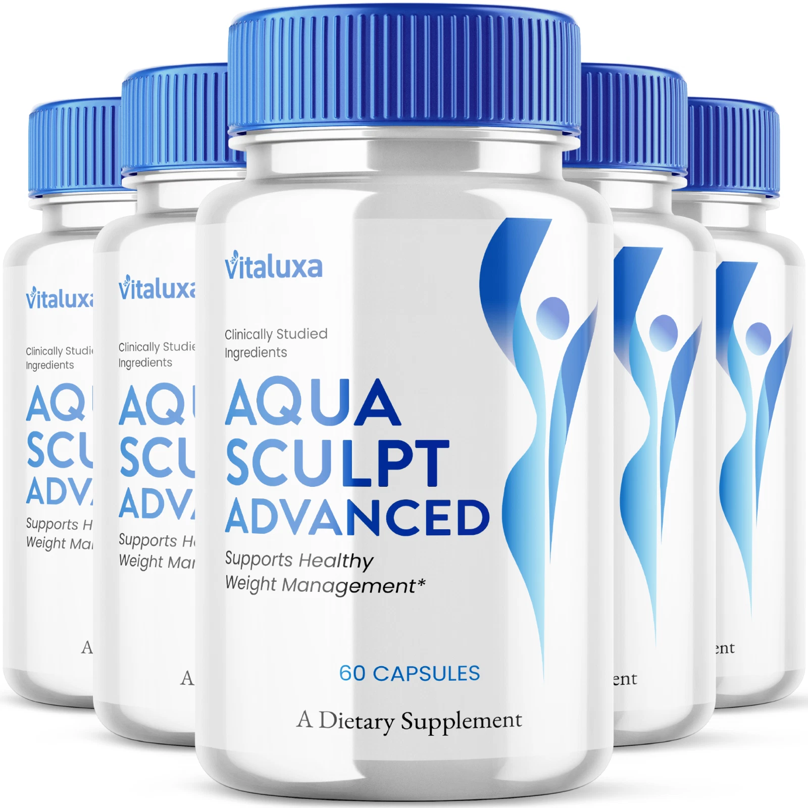 (5 Pack) Aqua Sculpt Advanced Pills, AquaSculpt Weight Management (300 Capsules)