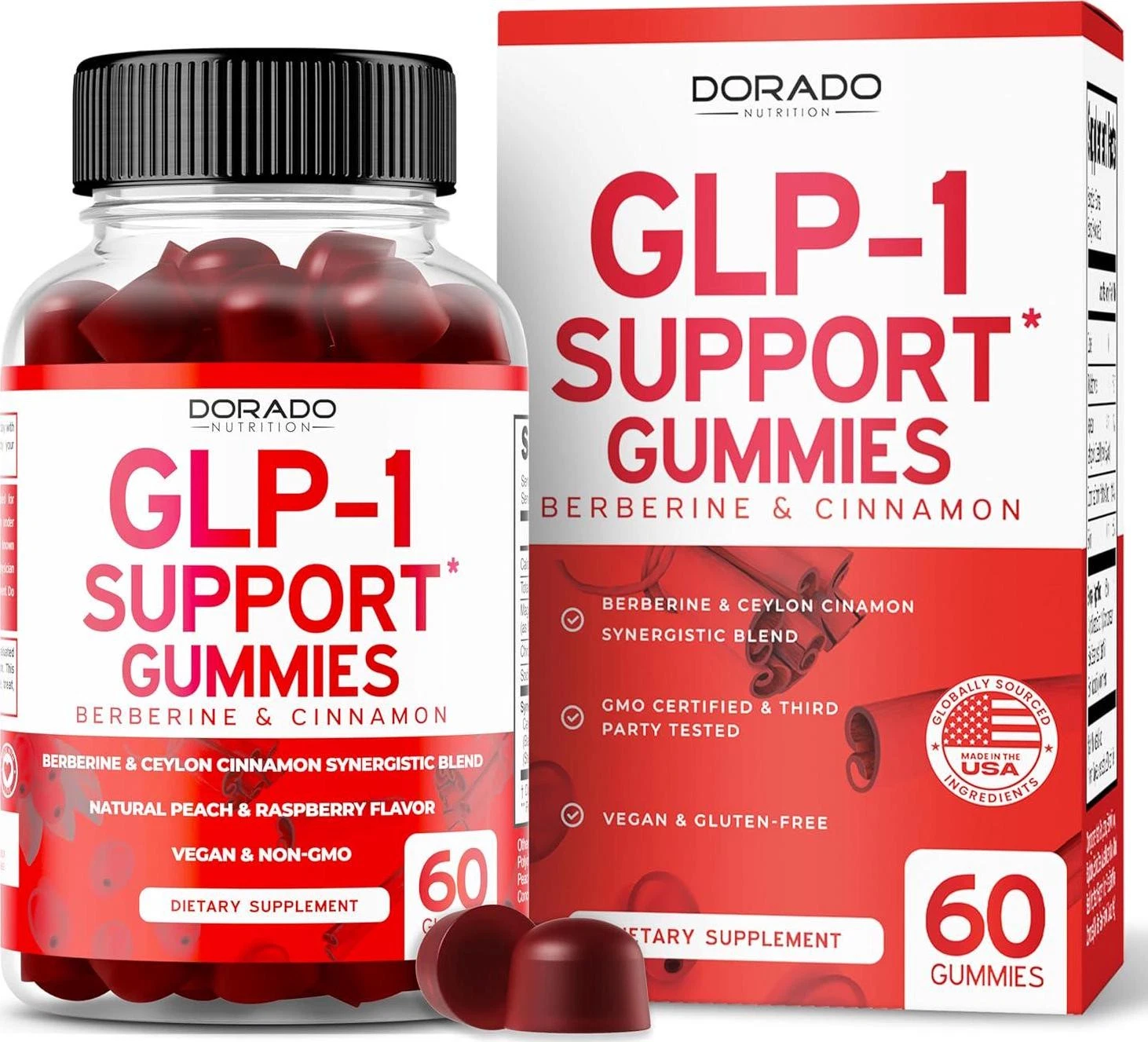 GLP-1 Gummies (GLP1 Supplement with Berberine and Ceylon Cinnanom) GLP Gummies -