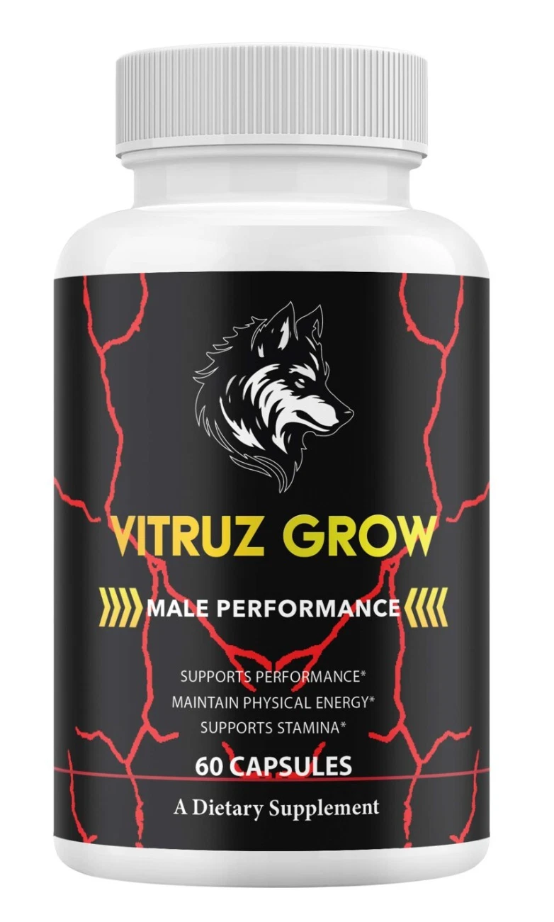 (1 Pack)Vitruz Grow Supplement,VitruzGrow Max Strength Male Performance Capsules
