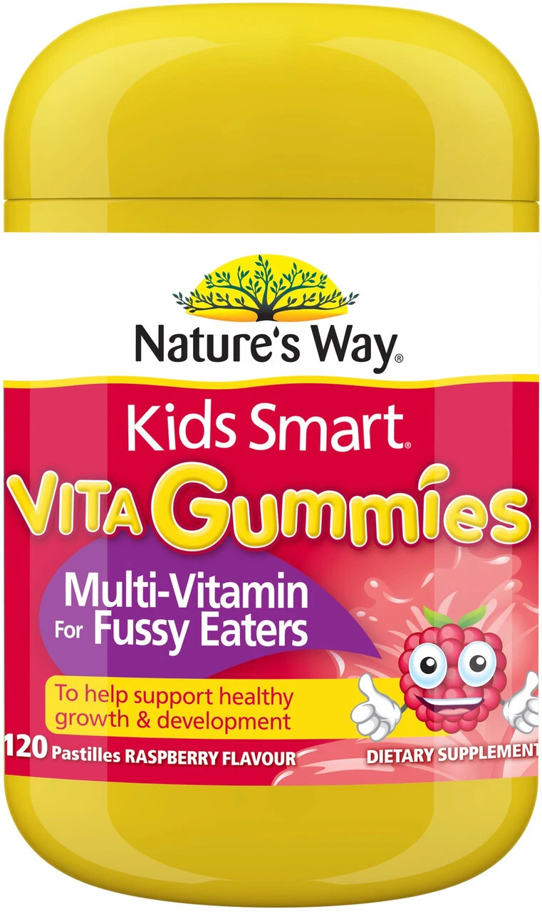Kids Smart Multi for Fussy Eaters 120 Vita Gummies x 3 Pack Nature's Way