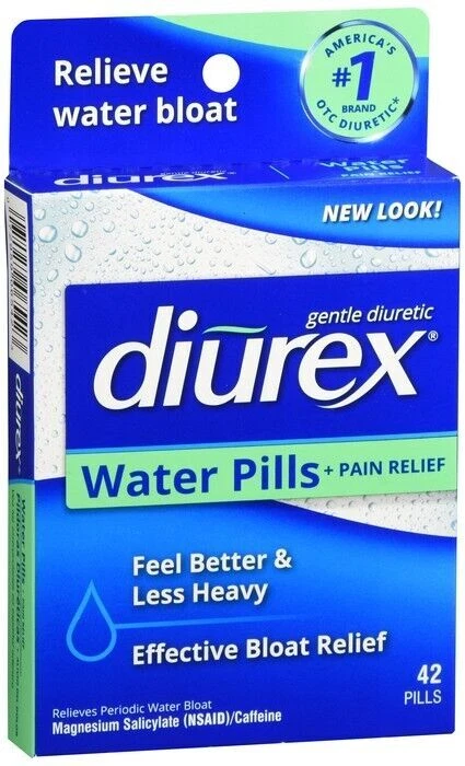 Diurex Water Pills with Caffeine - 42 tablets
