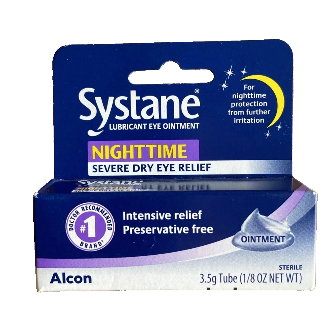 Systane Nighttime Lubricant Eye Ointment 3.5g Tube Exp. October 2027
