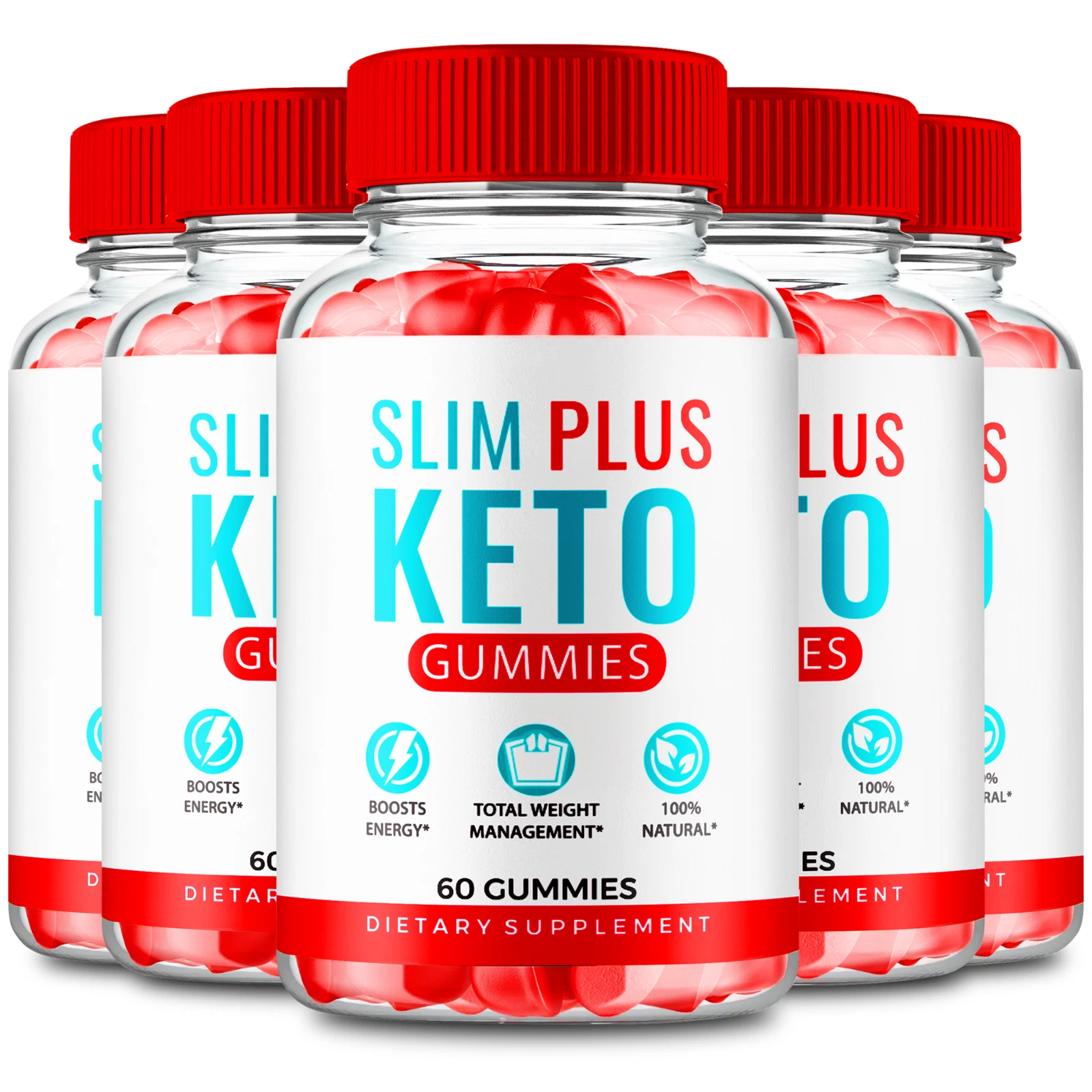 Slim Plus Keto ACV Gummies - Official Formula (5 Pack)