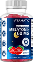 Vitamatic Sugar Free Melatonin 30mg per gummy-60 Servings - 60 Vegetarian Gummy