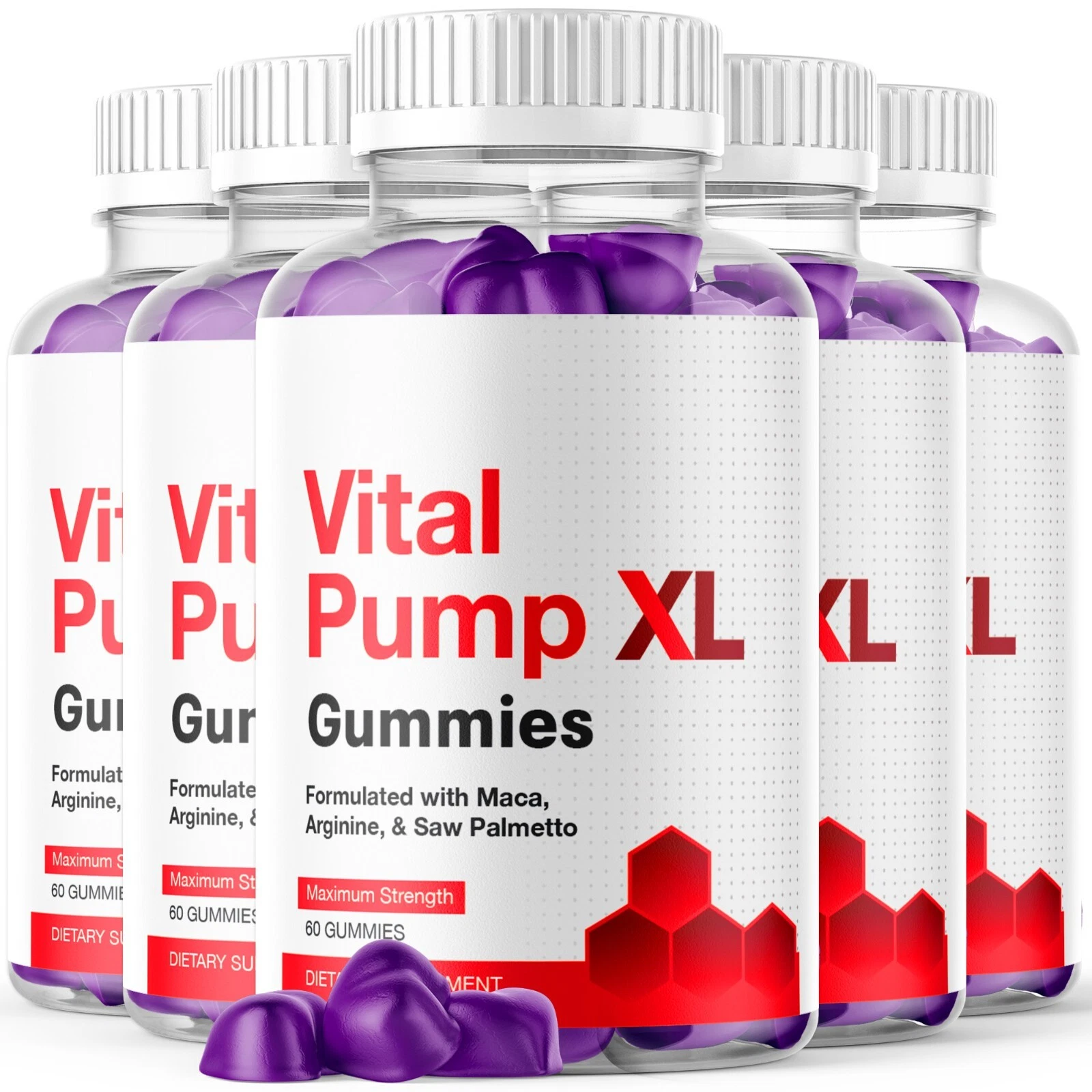 Vital Pump XL Gummies for Men Maximum Strength Vitamin Supplement 300 Gummies
